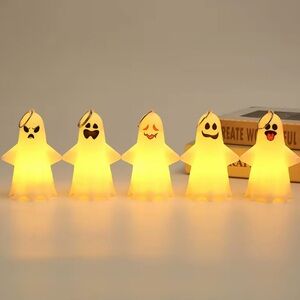 Halloween LED Ghost Lights - Yellow